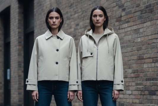 Savot Short Trench beige Jacket