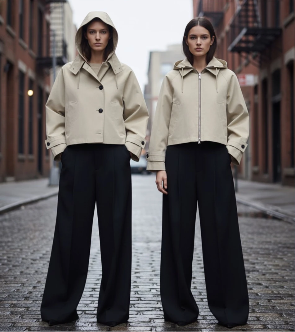 Savot Short Trench beige Jacket